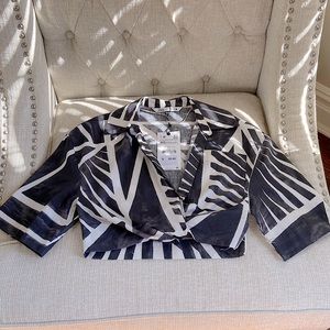 Zara cropped top 100% cotton Size XS